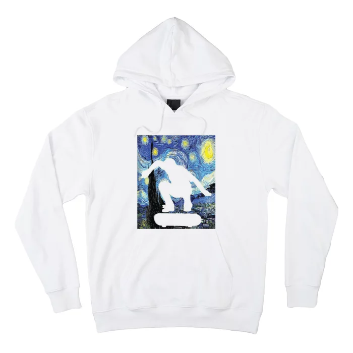 Skateboarding Starry Night Skateboard Van Gogh Hoodie