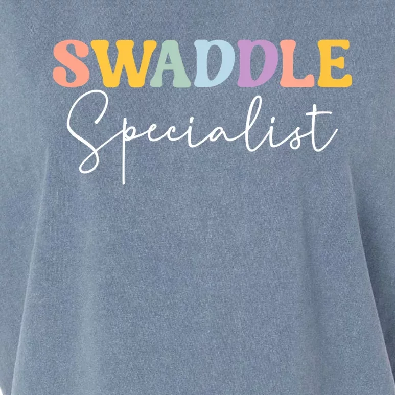 Swaddle Specialist Nurse Nicu Mother Nurse Neonatal Icu Funny Gift Garment-Dyed Women's Muscle Tee