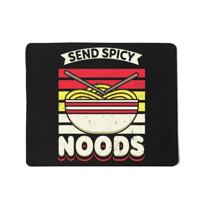 Send Spicey Noods Retro Artwork For A Ra Noodle Lover Mousepad