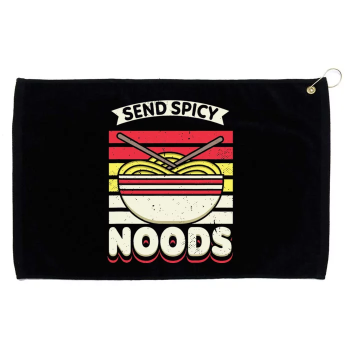 Send Spicey Noods Retro Artwork For A Ra Noodle Lover Grommeted Golf Towel