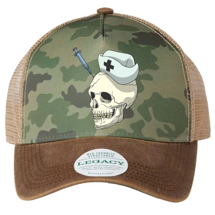 Skull Skeleton Nurse Injection Cute Gift Legacy Tie Dye Trucker Hat