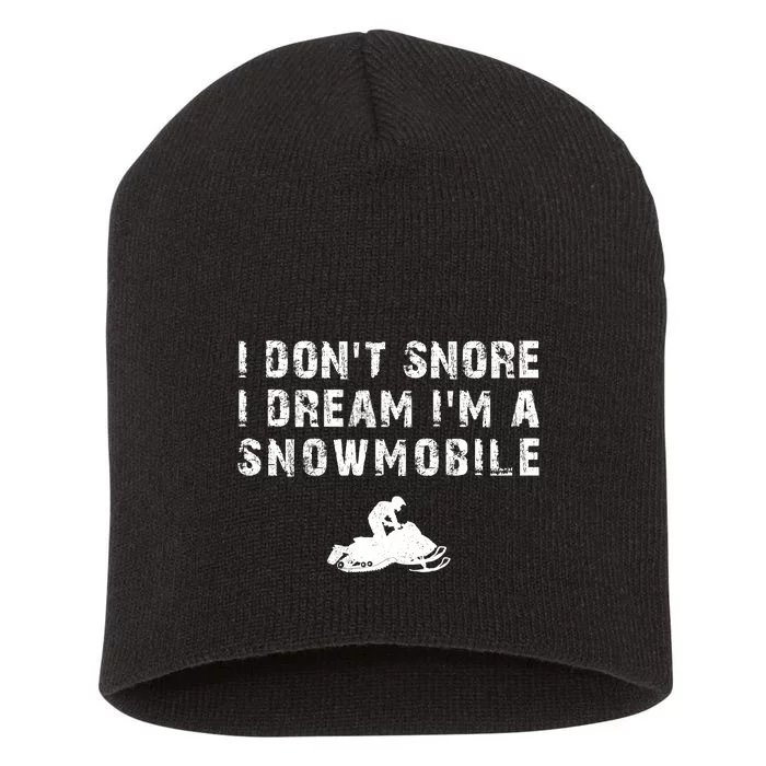 Snowmobile Short Acrylic Beanie