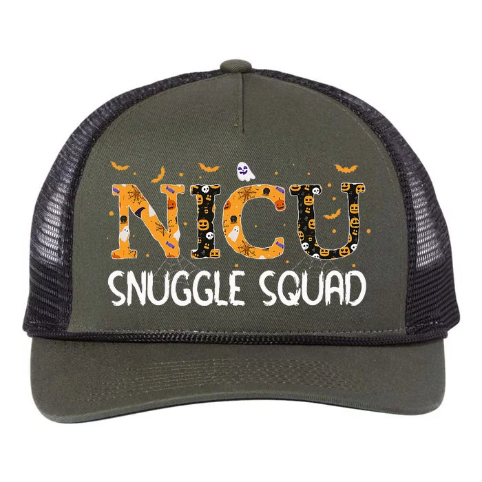 Snuggle Squad NICU Nurse Neonatal Nurse Halloween Costume Retro Rope Trucker Hat Cap