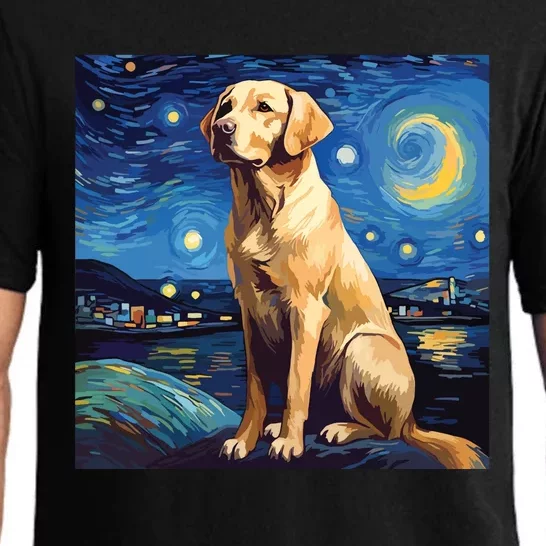 Surreal Starry Night Labrador Retriever Dog Pajama Set