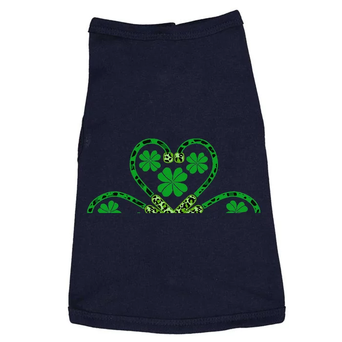 Shamrock Stethoscope Nurse St Patricks Day Lucky Doggie Tank