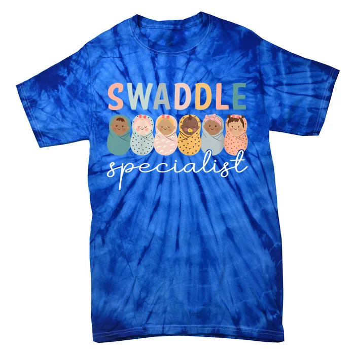 Swaddle Specialist Nicu Mother Nurse Tech Neonatal Icu Gift Tie-Dye T-Shirt