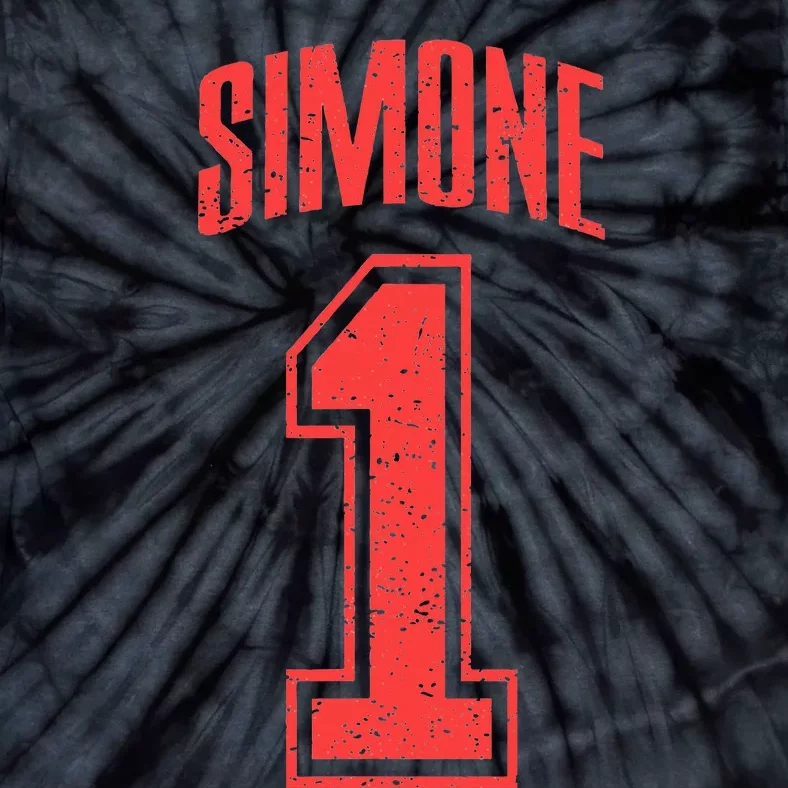 Simone Supporter Number 1 Biggest Fan Tie-Dye T-Shirt