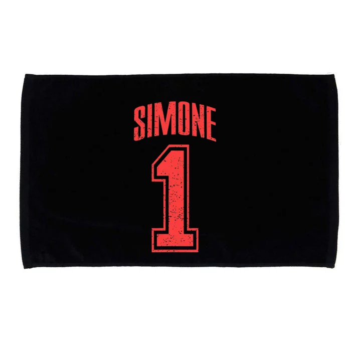 Simone Supporter Number 1 Biggest Fan Microfiber Hand Towel