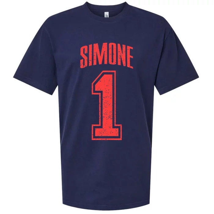 Simone Supporter Number 1 Biggest Fan Sueded Cloud Jersey T-Shirt