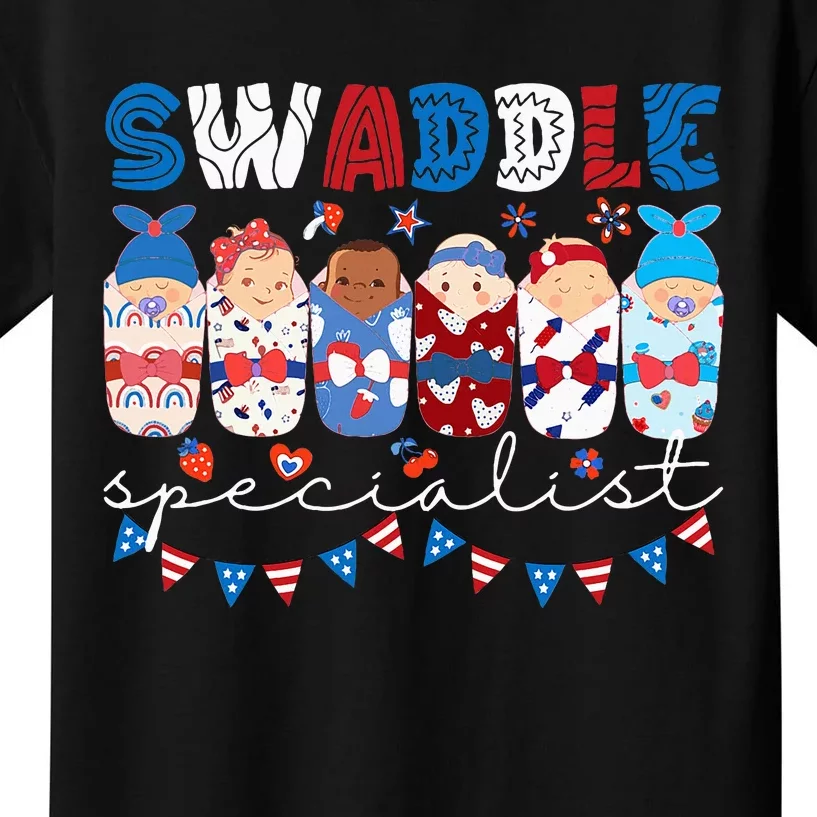 Swaddle Specialist Nicu Mother Baby Nurse Kids T-Shirt