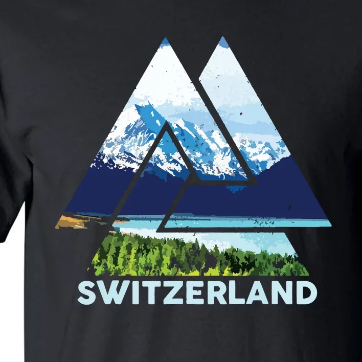 Switzerland Swiss Nature Alps Mountains Tall T-Shirt