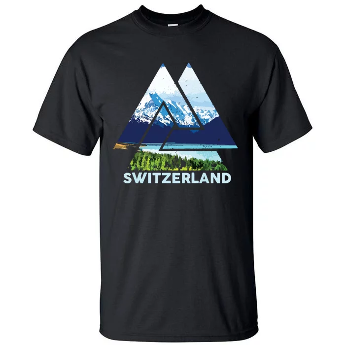 Switzerland Swiss Nature Alps Mountains Tall T-Shirt