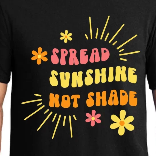 Spread Sunshine Not Shade Kindness Self Care Love Retro Pajama Set