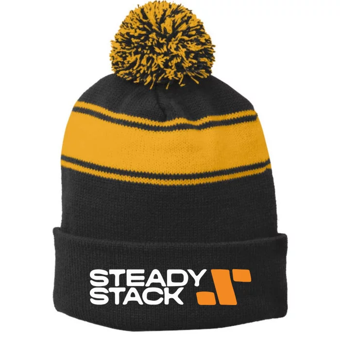 Steady Stack Nft Stripe Pom Pom Beanie