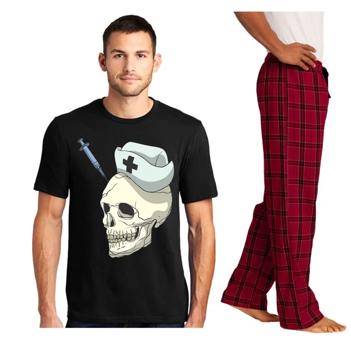 Skull Skeleton Nurse Injection Gift Pajama Set