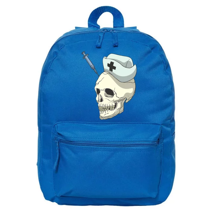 Skull Skeleton Nurse Injection Gift 16 in Basic Backpack