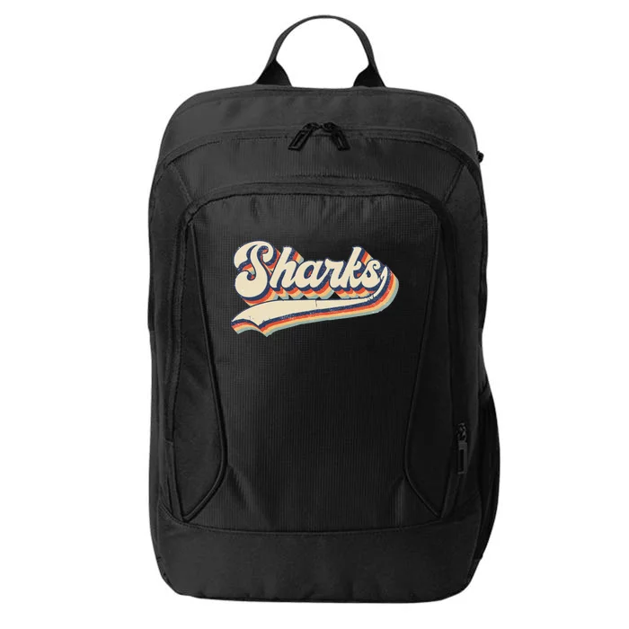 Sharks Sports Name Vintage Retro Gift City Backpack