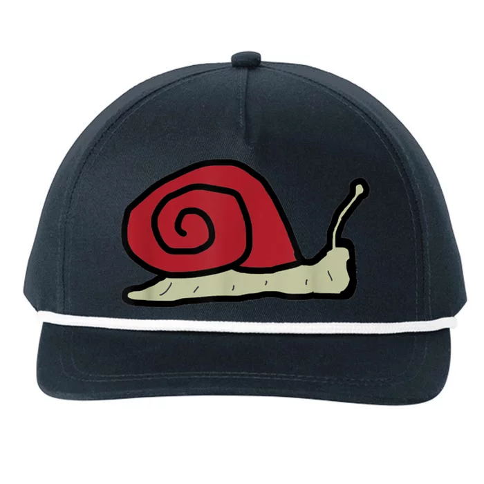 Snail Snapback Five-Panel Rope Hat