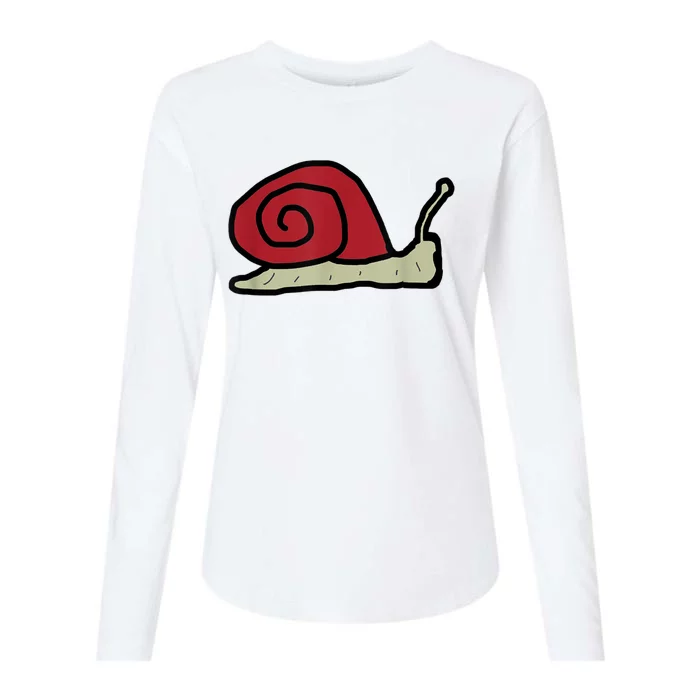 Snail Womens Cotton Relaxed Long Sleeve T-Shirt