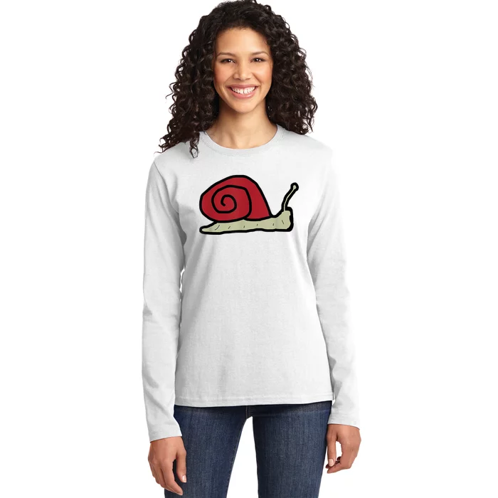 Snail Ladies Long Sleeve Shirt