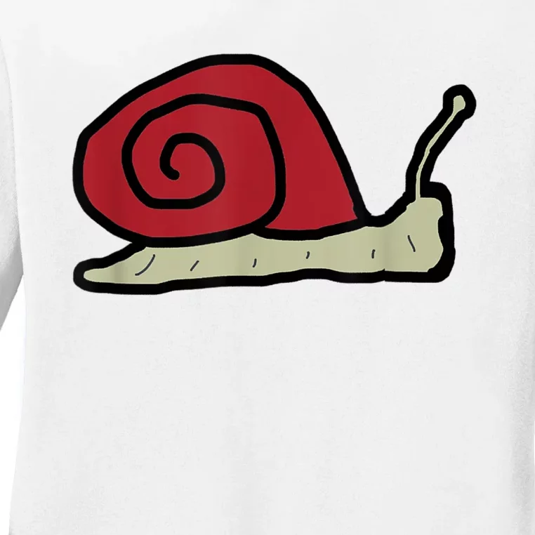 Snail Ladies Long Sleeve Shirt