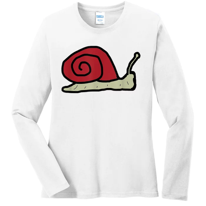 Snail Ladies Long Sleeve Shirt