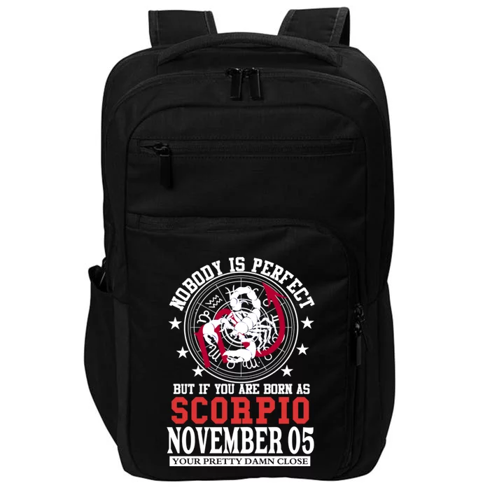 Scorpio Sign November 05 Zodiac Astrology Star Horoscope Cute Gift Impact Tech Backpack