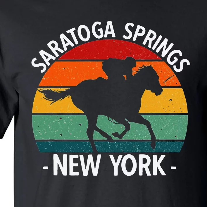 Saratoga Springs New York Toga Horse Racing Tall T-Shirt