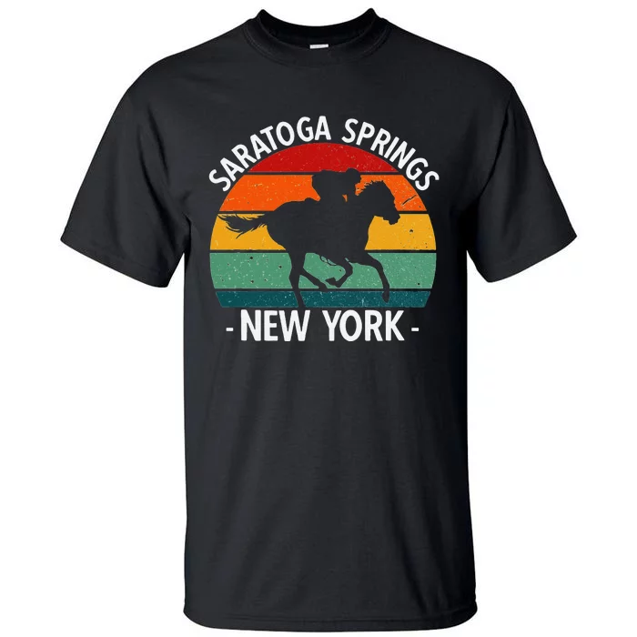 Saratoga Springs New York Toga Horse Racing Tall T-Shirt