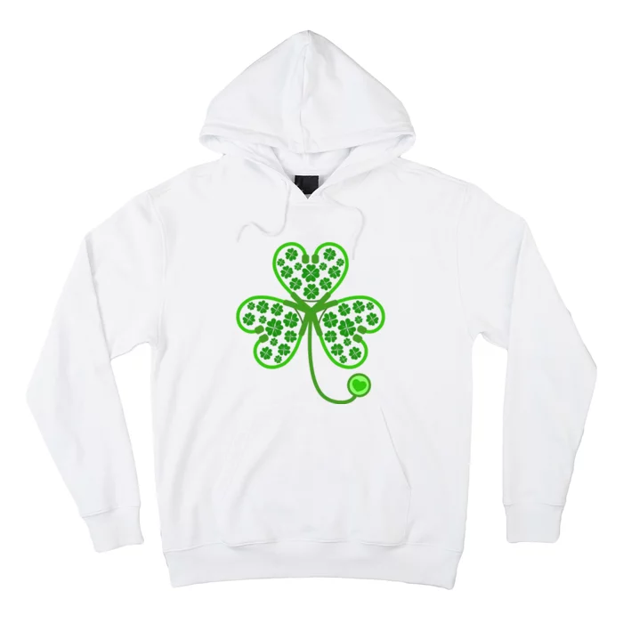 Shamrock Stethoscope Nurse St Patricks Day Hoodie