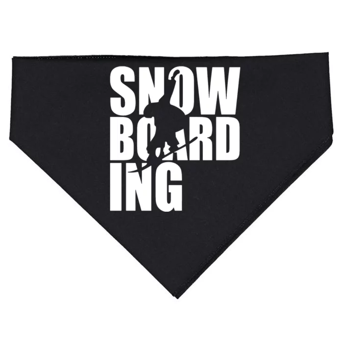 Snowboarding USA-Made Doggie Bandana