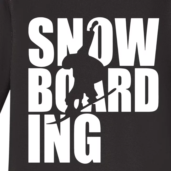 Snowboarding Baby Long Sleeve Bodysuit