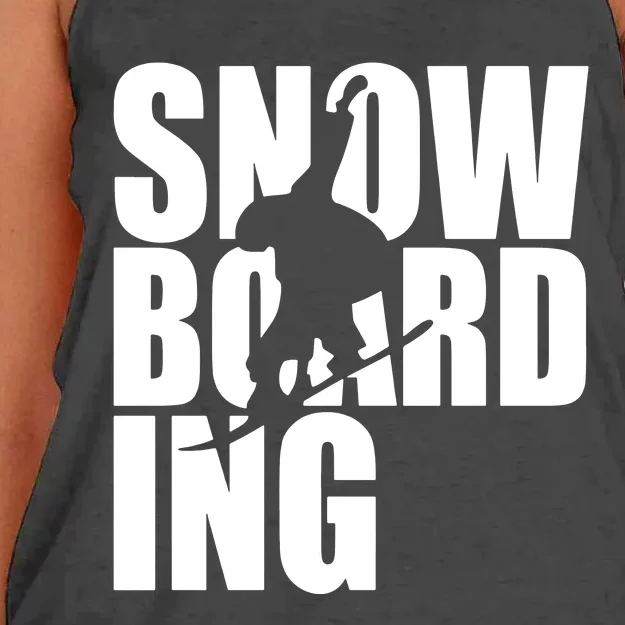 Snowboarding Women's Knotted Racerback Tank