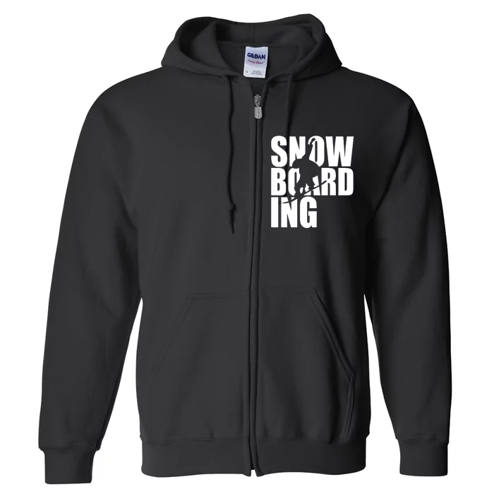 Snowboarding Full Zip Hoodie