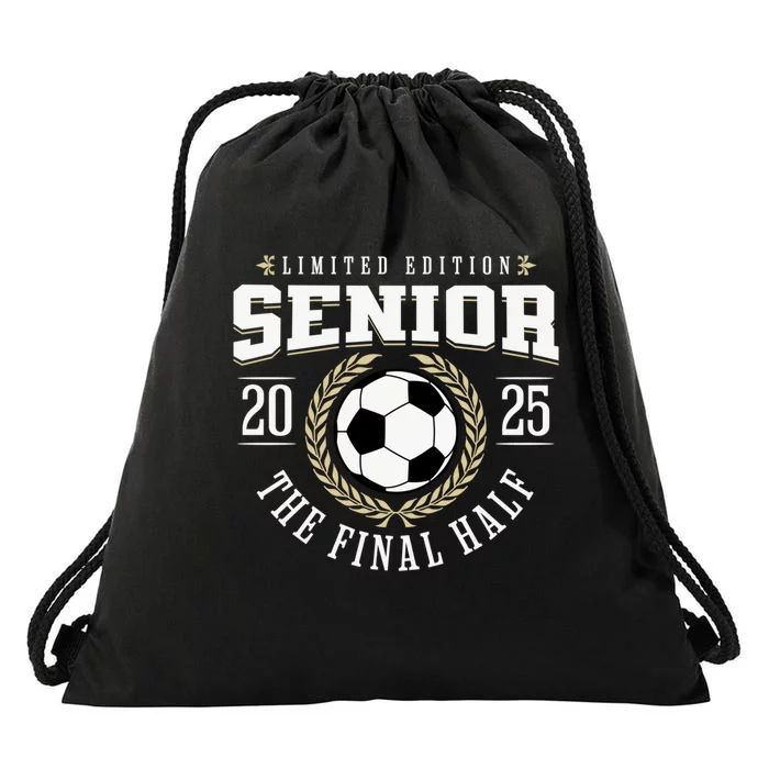 Senior Soccer Night 2025 Funny Gift Lovers Drawstring Bag