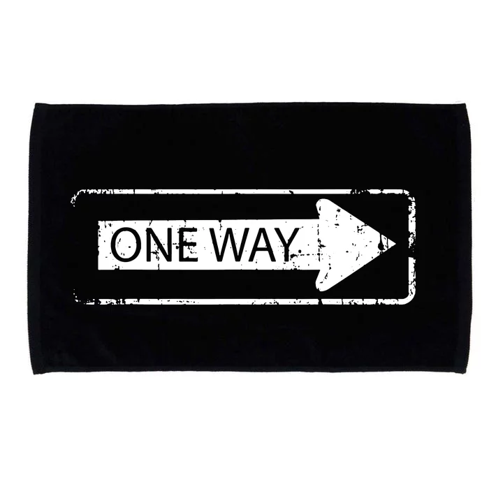 Street Sign One Way Microfiber Hand Towel