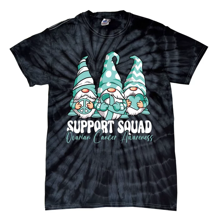 Support Squad Ovarian Cancer Awareness Month Tie-Dye T-Shirt