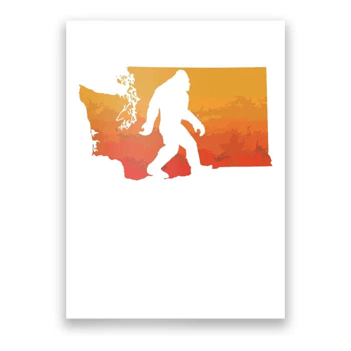 Squatchington State Of Washington Bigfoot Believer Graphic Poster