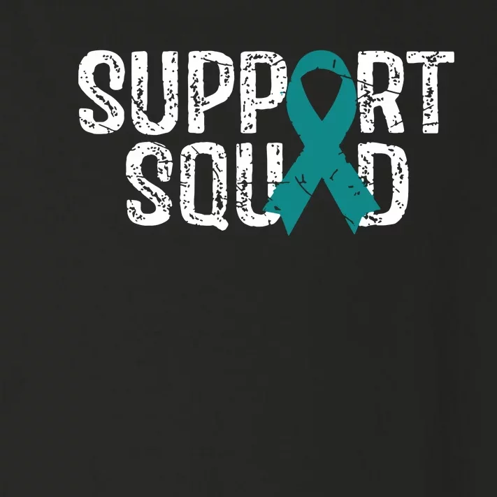 Support Squad Ovarian Cancer Awareness Toddler Long Sleeve Shirt