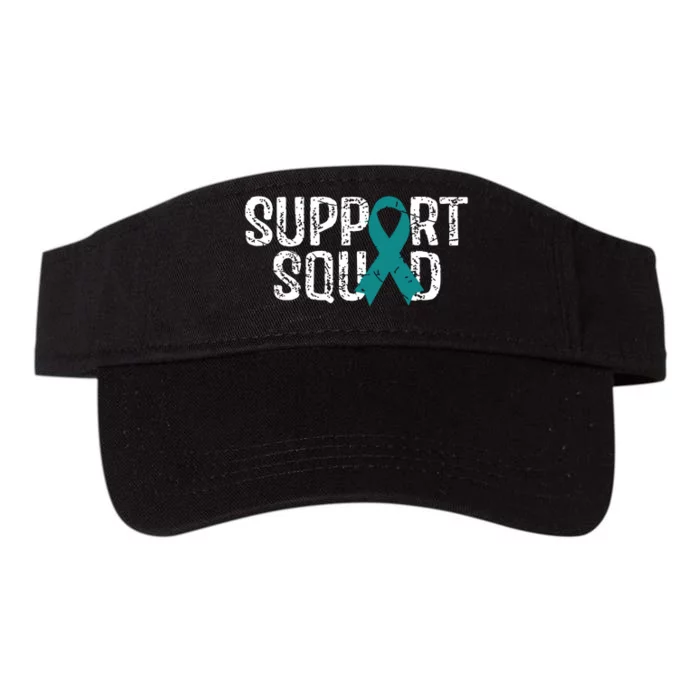 Support Squad Ovarian Cancer Awareness Valucap Bio-Washed Visor