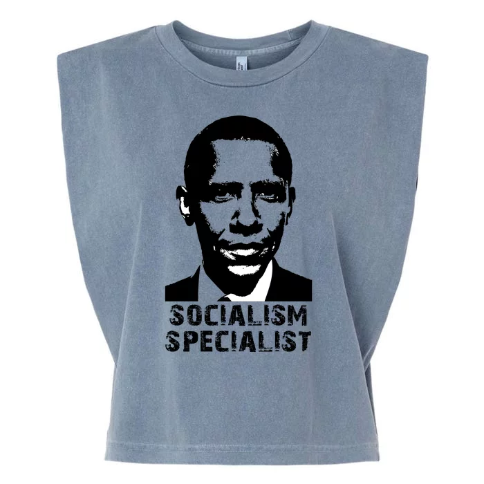 Socialism Specialist Obama Garment-Dyed Women's Muscle Tee