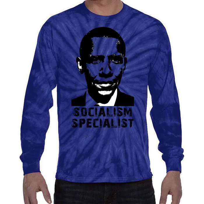 Socialism Specialist Obama Tie-Dye Long Sleeve Shirt