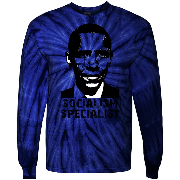 Socialism Specialist Obama Tie-Dye Long Sleeve Shirt