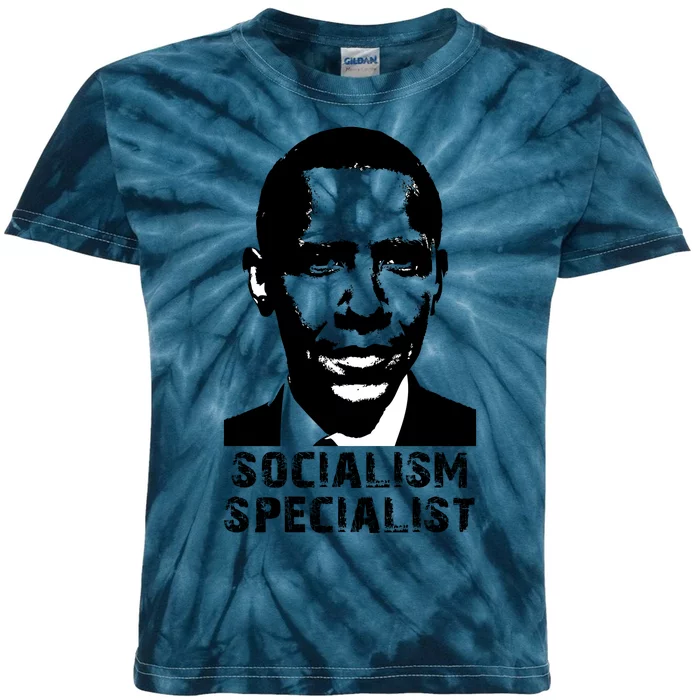 Socialism Specialist Obama Kids Tie-Dye T-Shirt