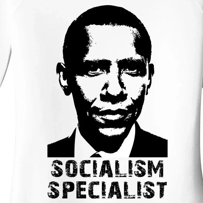 Socialism Specialist Obama Women's Perfect Tri Tunic Long Sleeve Shirt