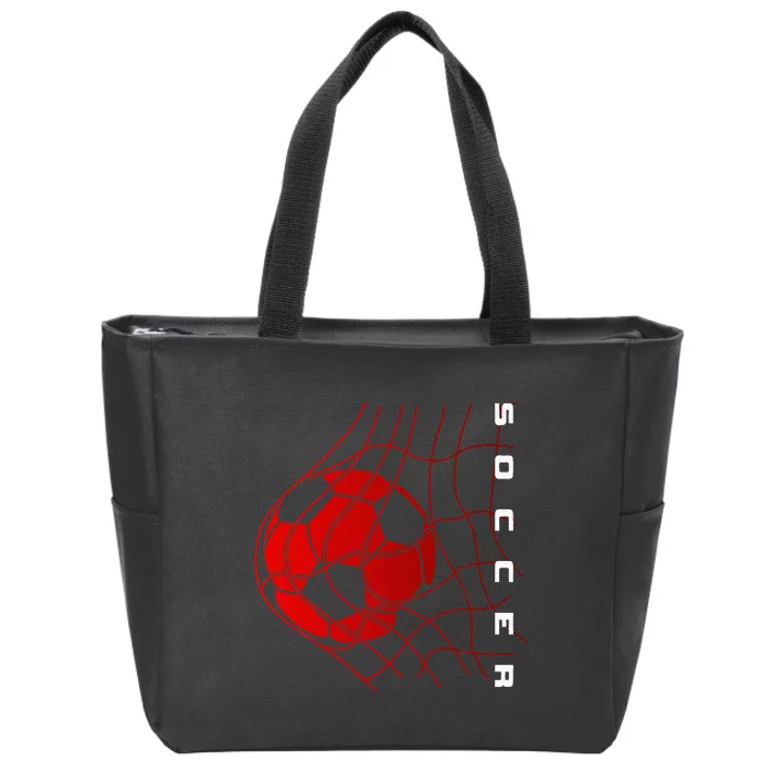 Soccer Zip Tote Bag