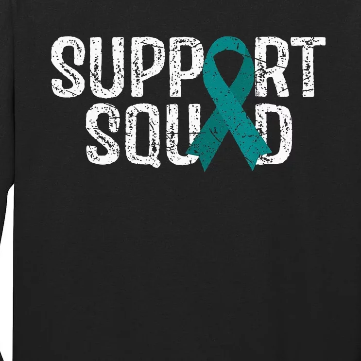 Support Squad Ovarian Cancer Awareness Tall Long Sleeve T-Shirt