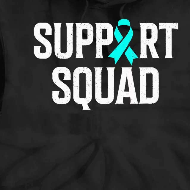 Support Squad Ovarian Cancer Raise Ovarian Cancer Awareness Tie Dye Hoodie