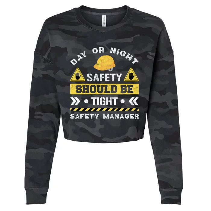 Security Safety Officer Security Officer Safety Ager Great Gift Cropped Pullover Crew