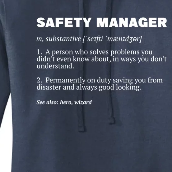 Security Security Officer Project Safety Ager Funny Gift Women's Pullover Hoodie